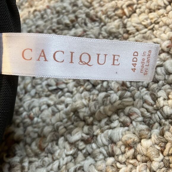 Cacique Womens Lightly Lined T-Shirt Bra Size 44DD Black Front Closure Lingerie - Picture 6 of 8